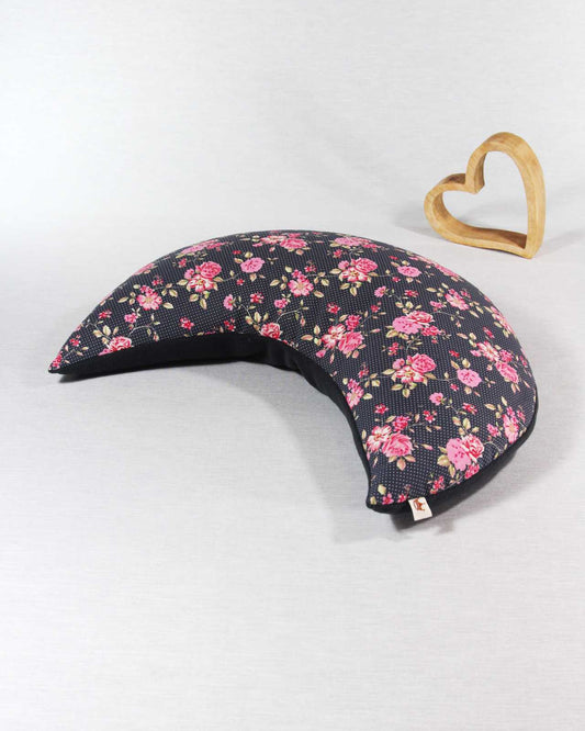 Entspannungskissen grau Rose Blümchen