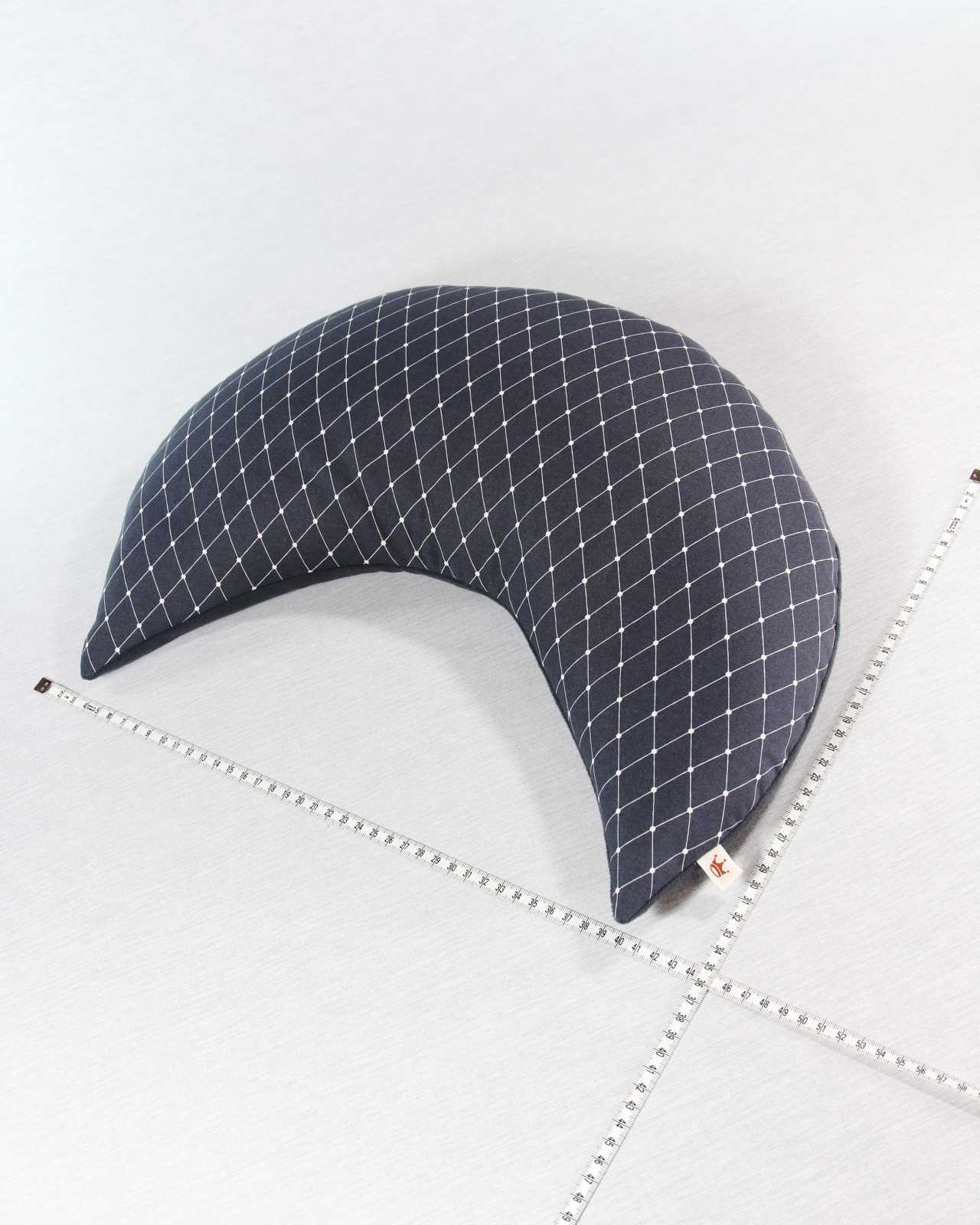 Entspannungskissen grau Lebensstern Raute