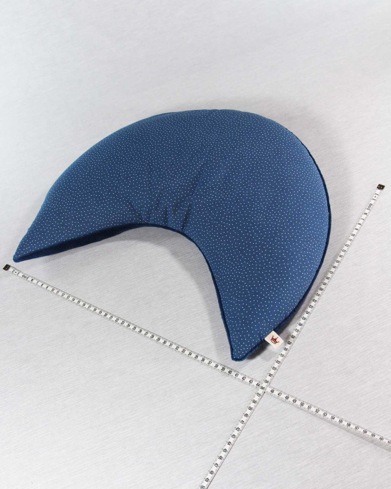 Entspannungskissen blau Punkte Raute