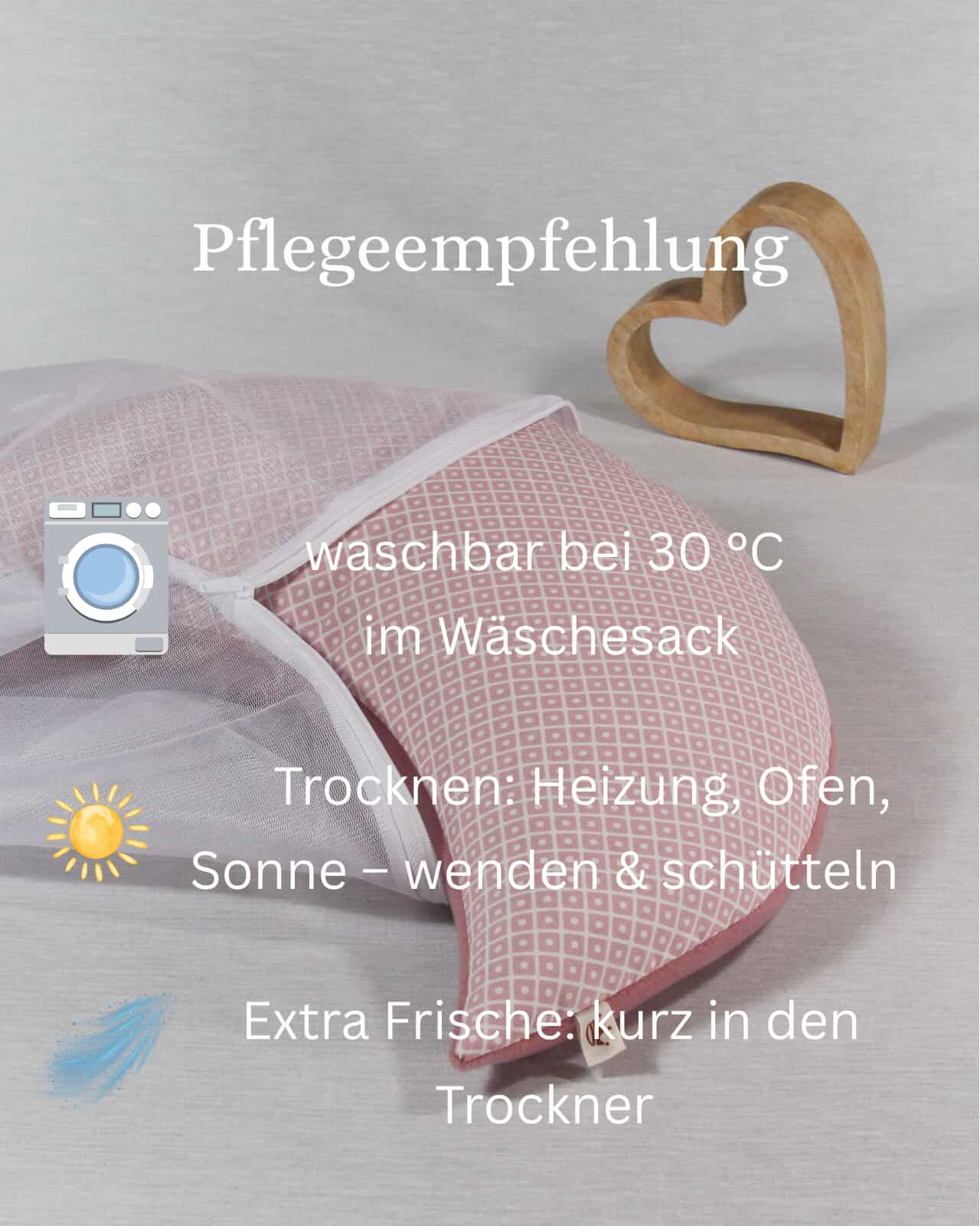 Pflegehinweise Entspannungskissen