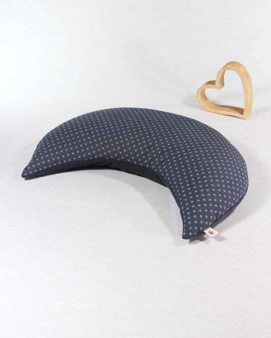 Entspannungskissen grau Blümchen