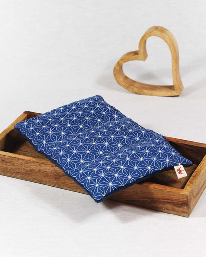 Wärmekissen blau Lebensstern mit 3 Kammern