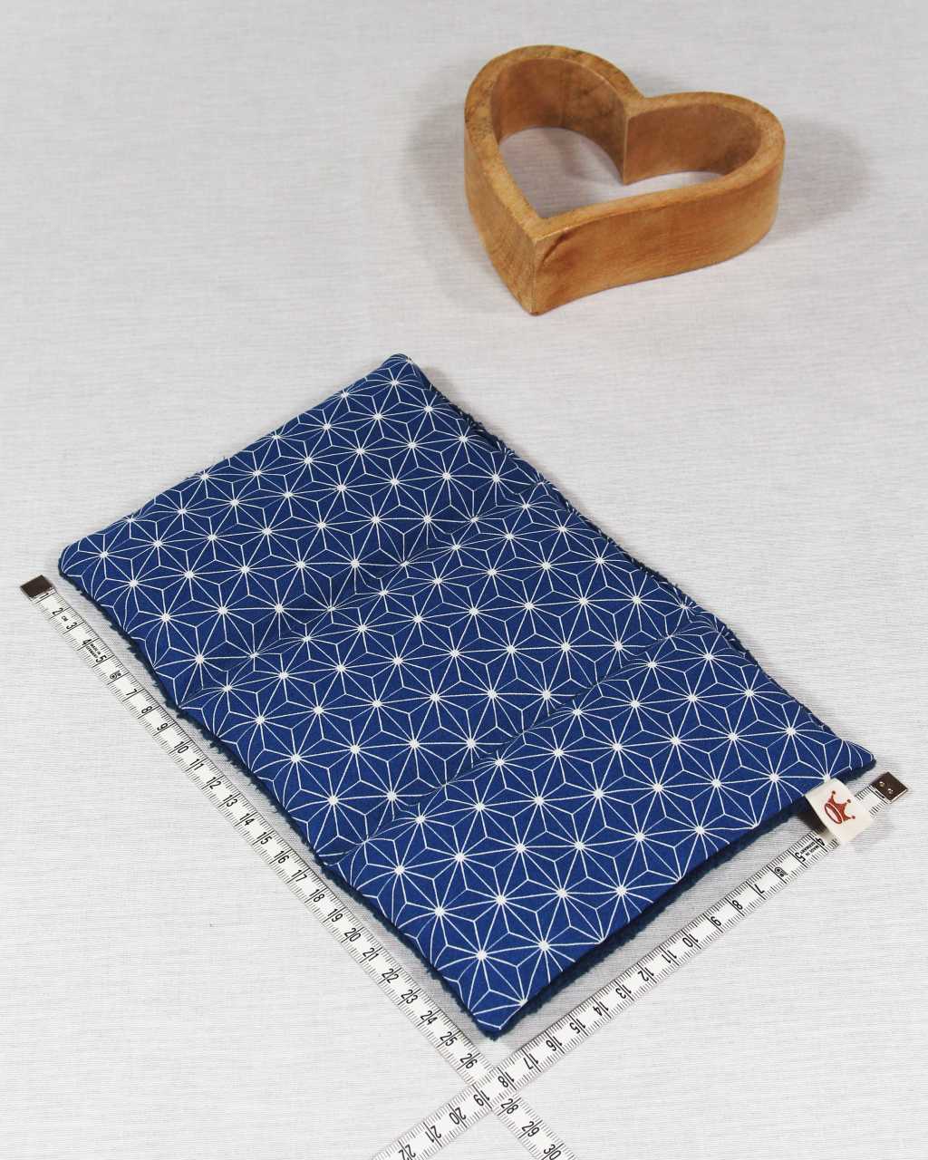 Wärmekissen blau Lebensstern mit 3 Kammern