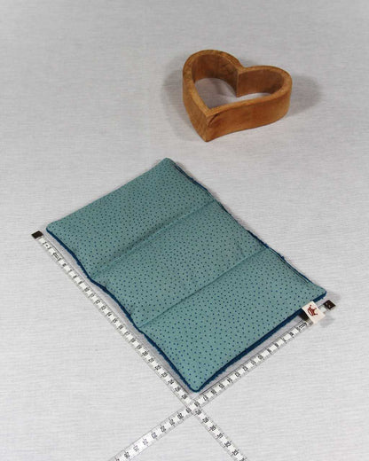 Wärmekissen petrol Punkte mit 3 Kammern