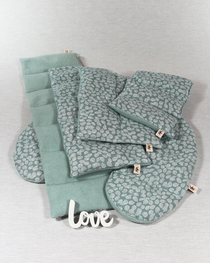 Wärmekissen salbei Blätter mit 4 Kammern