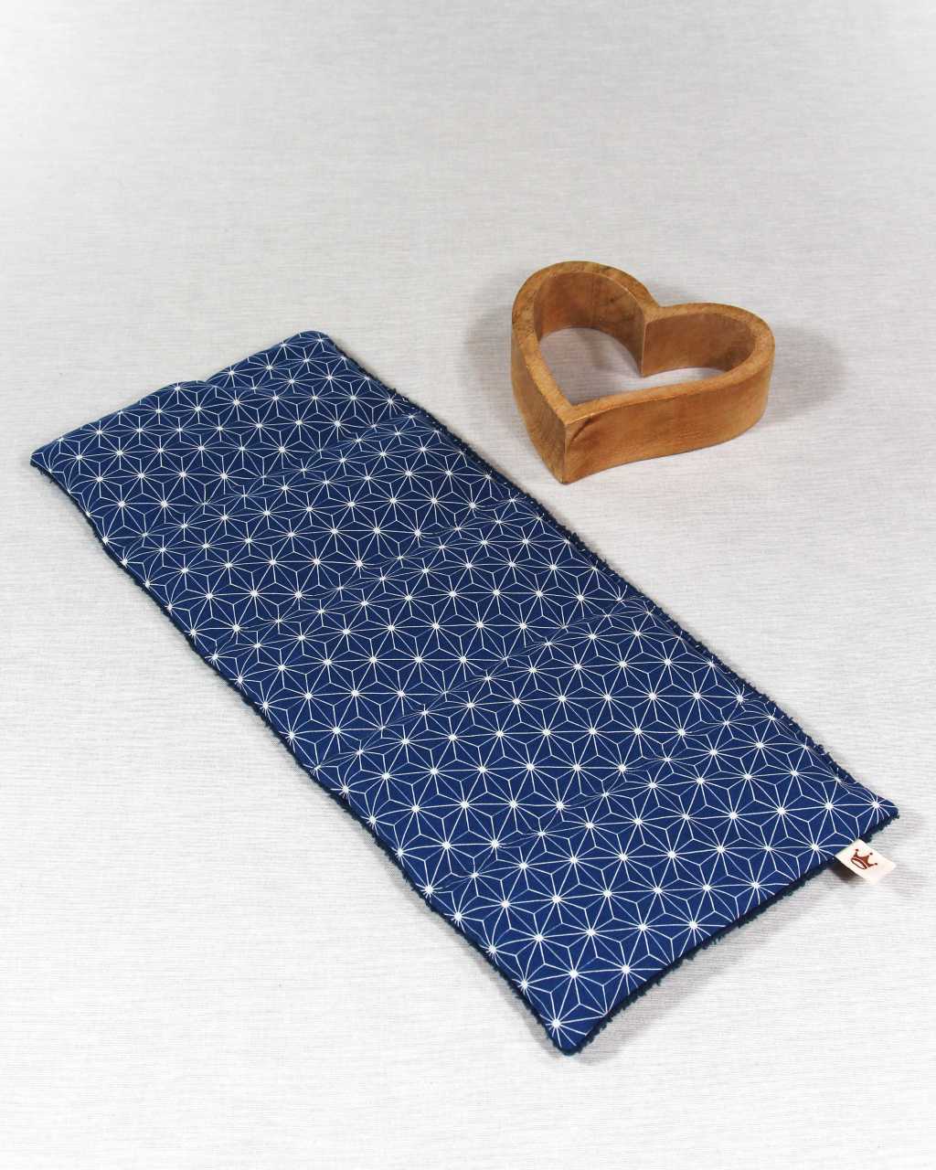 Wärmekissen blau Lebensstern mit 5 Kammern