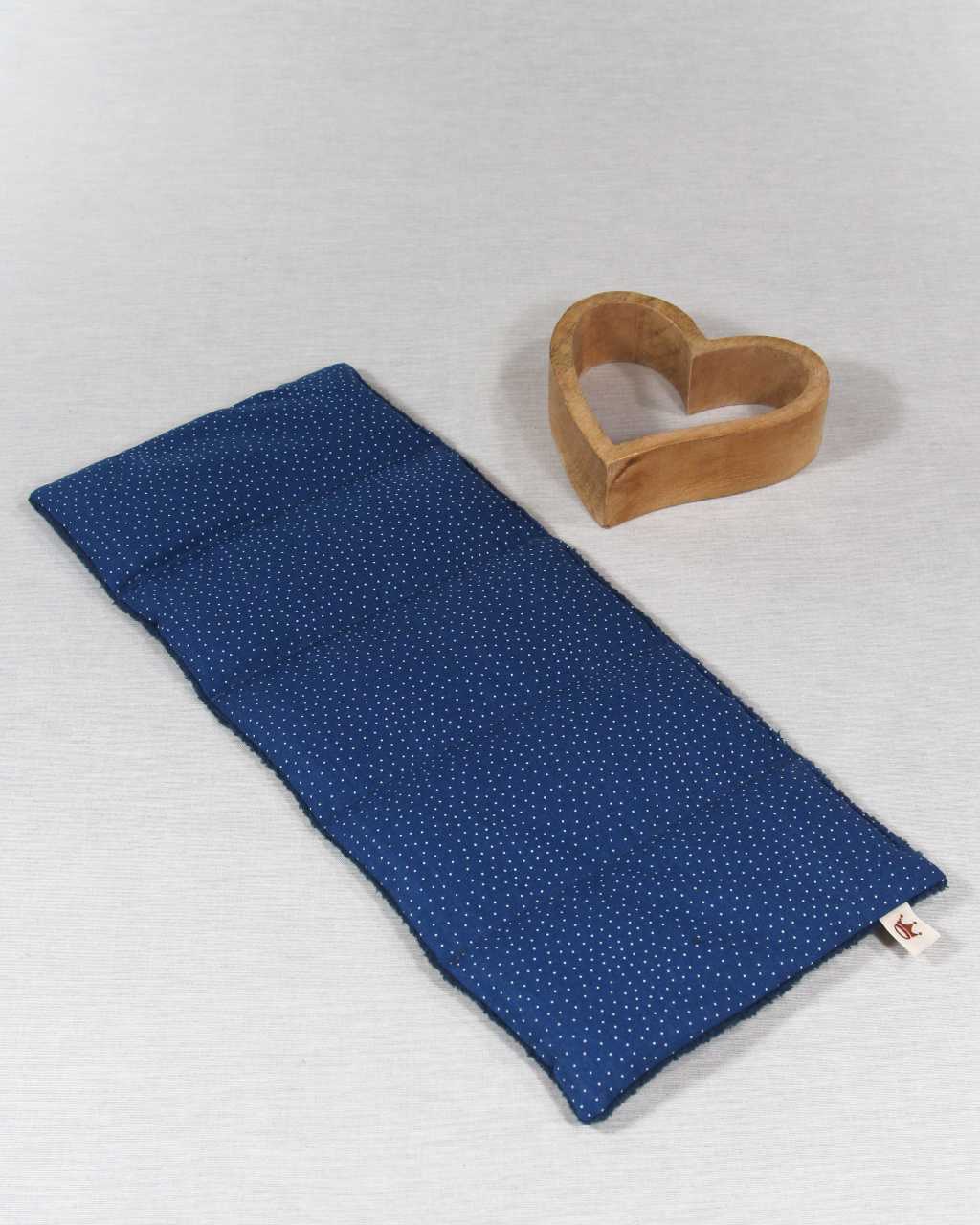 Wärmekissen blau Pünktchen mit 5 Kammern