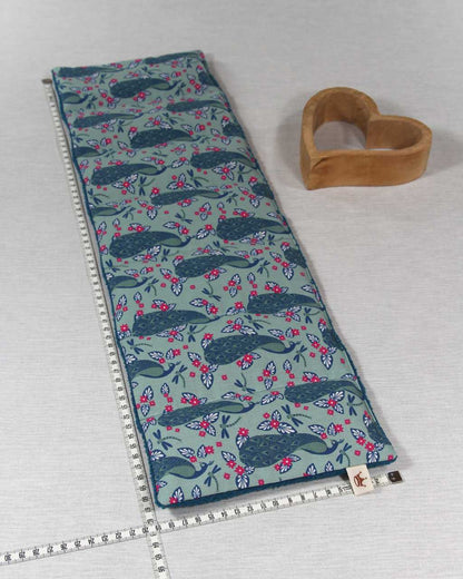 Wärmekissen petrol Pfau mit 7 Kammern