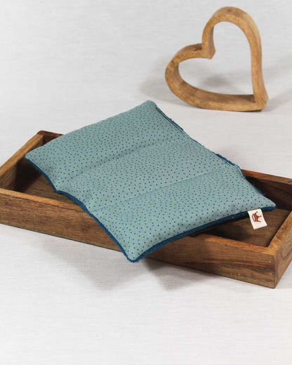 Wärmekissen petrol Punkte mit 3 Kammern